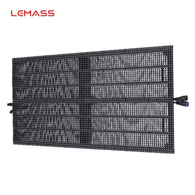 صفحه نمایش کابینت LED شفاف P6.9 اجاره ای ضد ضربه با ساختار فیبر کربن