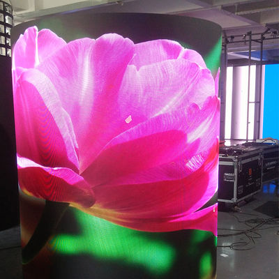 P1.8 صفحه نمایش LED خمیده به شکل قوس، ماژول LED انعطاف پذیر برای فضای داخلی