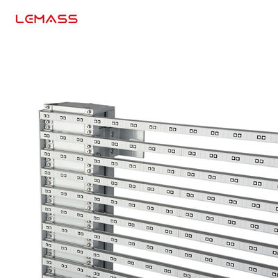 صفحه نمایش LED شفاف تجاری P8 1000 * 500 میلی متر LMS-Mesh رنگ های ظاهری سفارشی