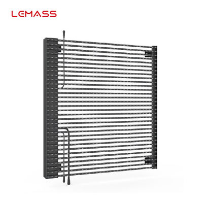 کابینت صفحه نمایش LED در فضای باز P15.6 DIP RGB شفاف 7000 سی دی / روشنایی متر مربع